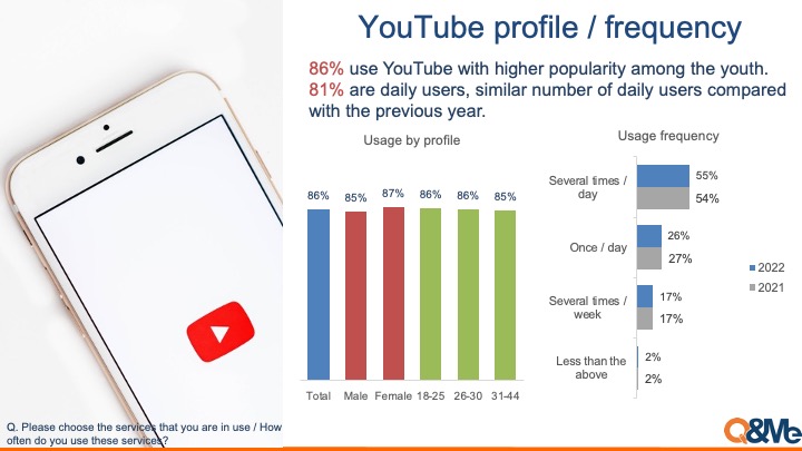 Vietnam social media popularity (2022)